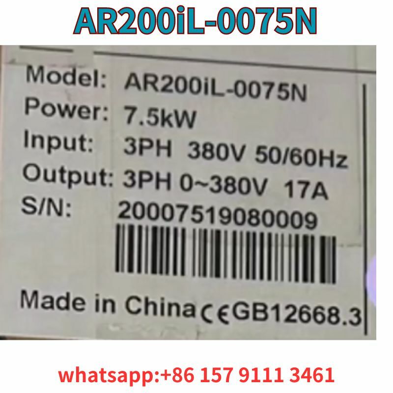 Original e Genuine Frequency Converter, AR200iL-0075N, Novo