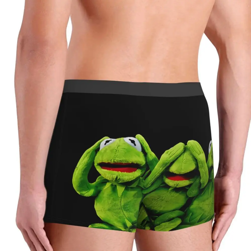 Celana dalam pria katun motif katak, celana dalam Boxer, celana dalam pria katun, celana dalam pria