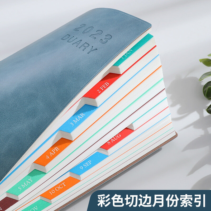 Buku catatan kalender 2024 A5 grosir kalender mingguan buku jadwal Tiongkok buku rencana A5 satu halaman buku catatan kantor hari a notepad