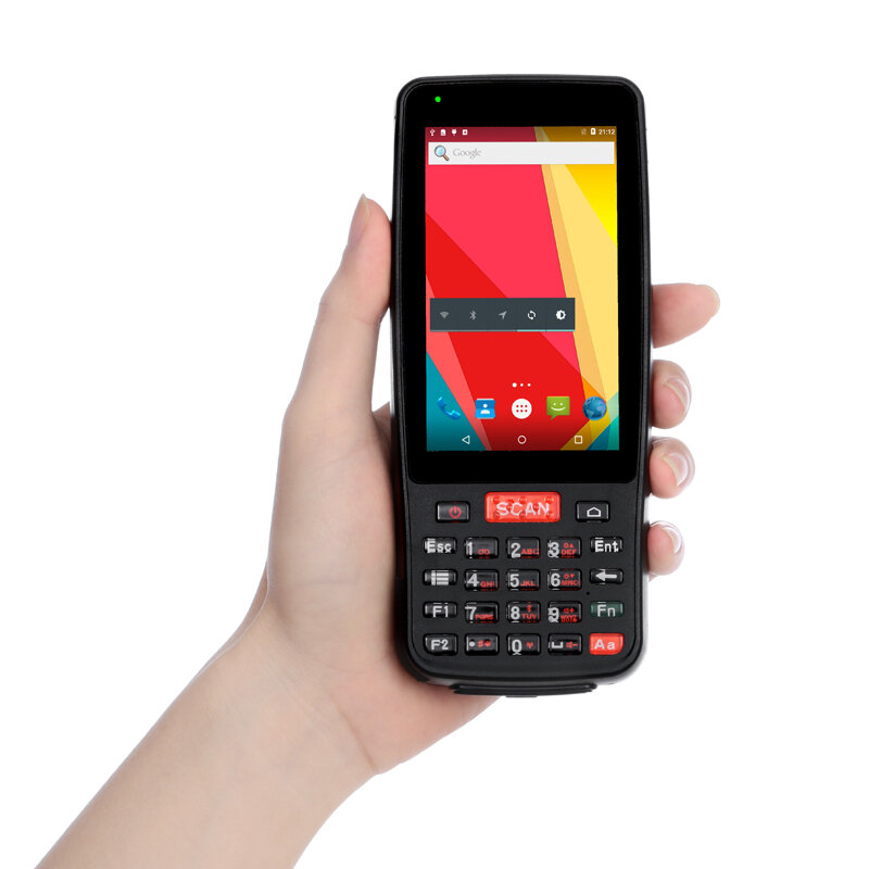 Terminal de colector de datos PDA móvil, dispositivo de mano resistente, Android 9,0, 4G, NFC, Wifi, sin escáner
