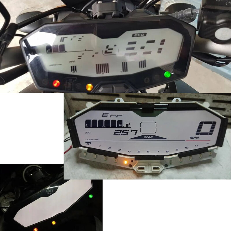 Velocímetro original para Yamaha, display LCD, instrumento de motocicleta, peça interior, acessórios, MT-07, FZ07, Tracer 700, 2014-2020
