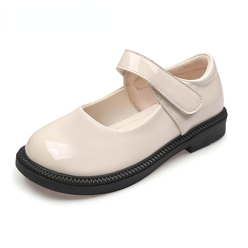 Sapatos Mary Jane de couro feminino, sapatos de princesa, estudante, escola, casual, versátil, gancho e laço, crianças, quente, novo, outono