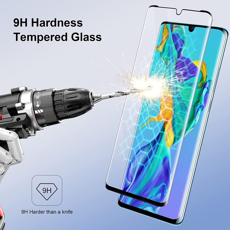 1-4 Stuks Gebogen Glas Voor Huawei P30 Pro Schermbeschermer Glas