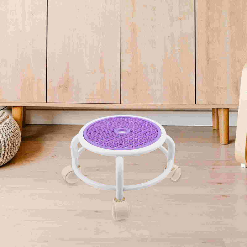 Footrest Pedicure Low Stool Rolling Stools with Wheels Small Non-slip