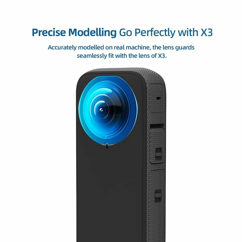 Protectores de lente adhesivos para Insta360 X3/X2, doble lente, 360 Mod, accesorios protectores para Insta 360 X3/X2, nuevos