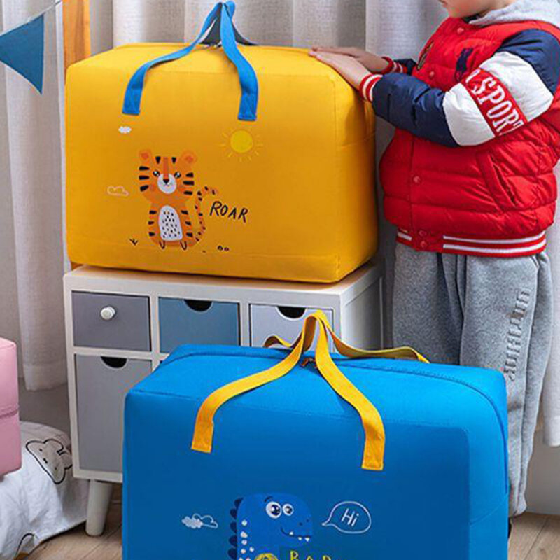 Portable Multi-function Storage Bags Clothes Blankets Closet Organizer Moving Tote Bag Zipper Sac Durable Handbag Luggage Pack