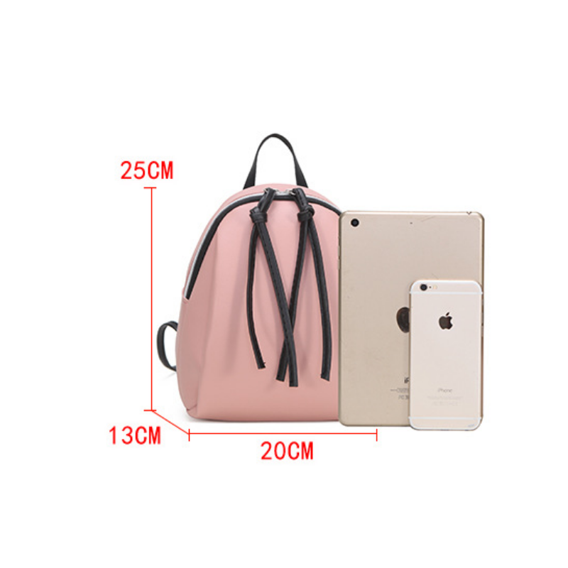 Mini mochila de couro do plutônio bolsa de ombro pequena das mulheres com zíper de borla bolsa de bagpack escolar de couro feminino para grils adolescentes