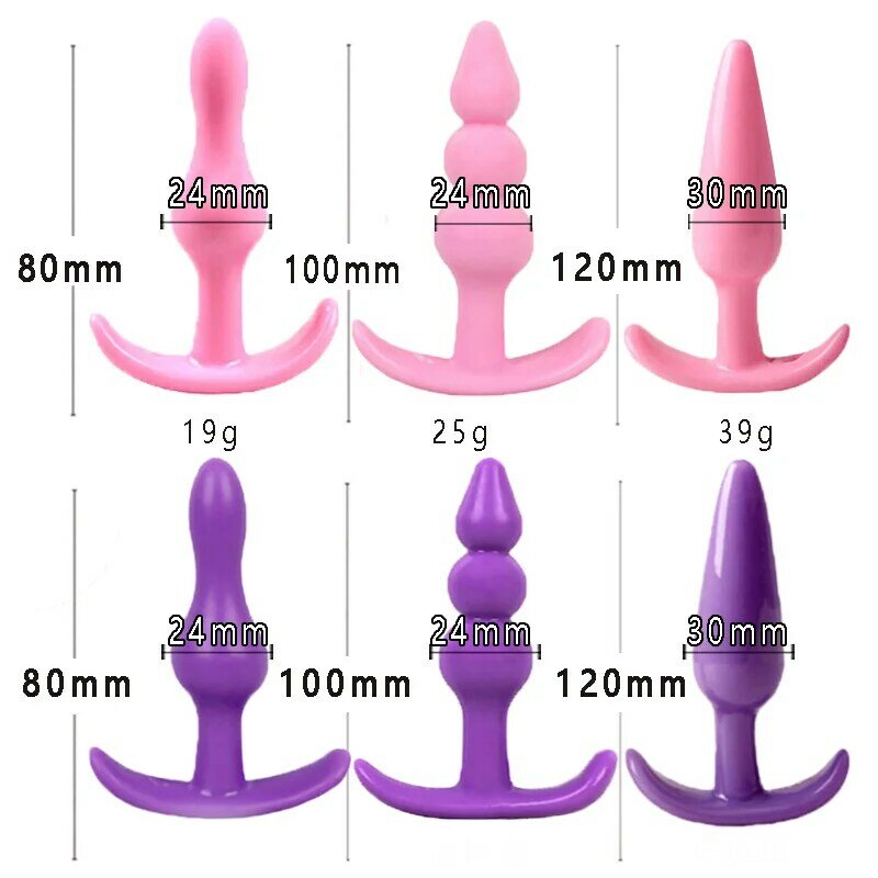 Soft Silicone Anal Dildo Butt Plug Prostate Massager Adults Gay Phalluses Anal Plug Beads Sexy Toys For Woman Men Bdsm Sex Shop