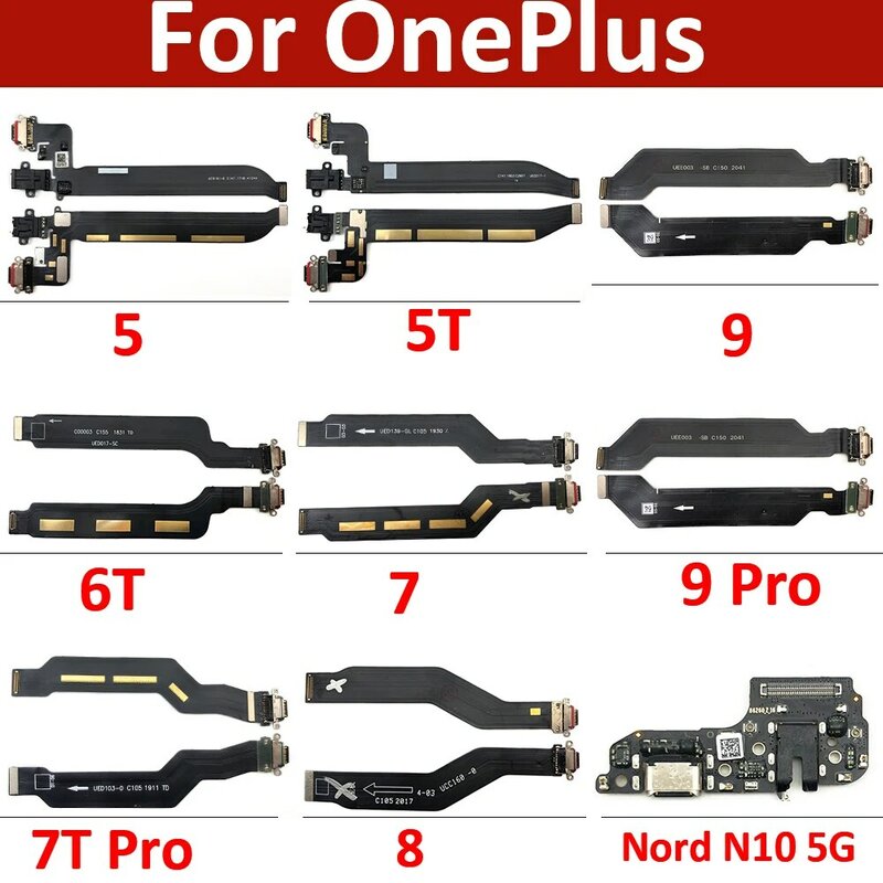 USB充電ポートコネクタボード,テスト済み,ソケット,ヘッドフォン,audoJack,oneplus 5, 5t,6t,7t,8, 9 pro,9r,nord n10,充電器5g