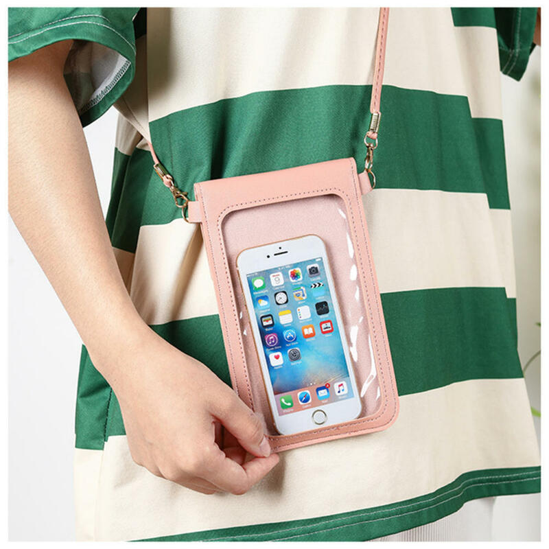 女性用ユニバーサル携帯電話バッグ,ショルダーバッグ,コイン,iPhone, Xiaomi, Huawei,ファッション
