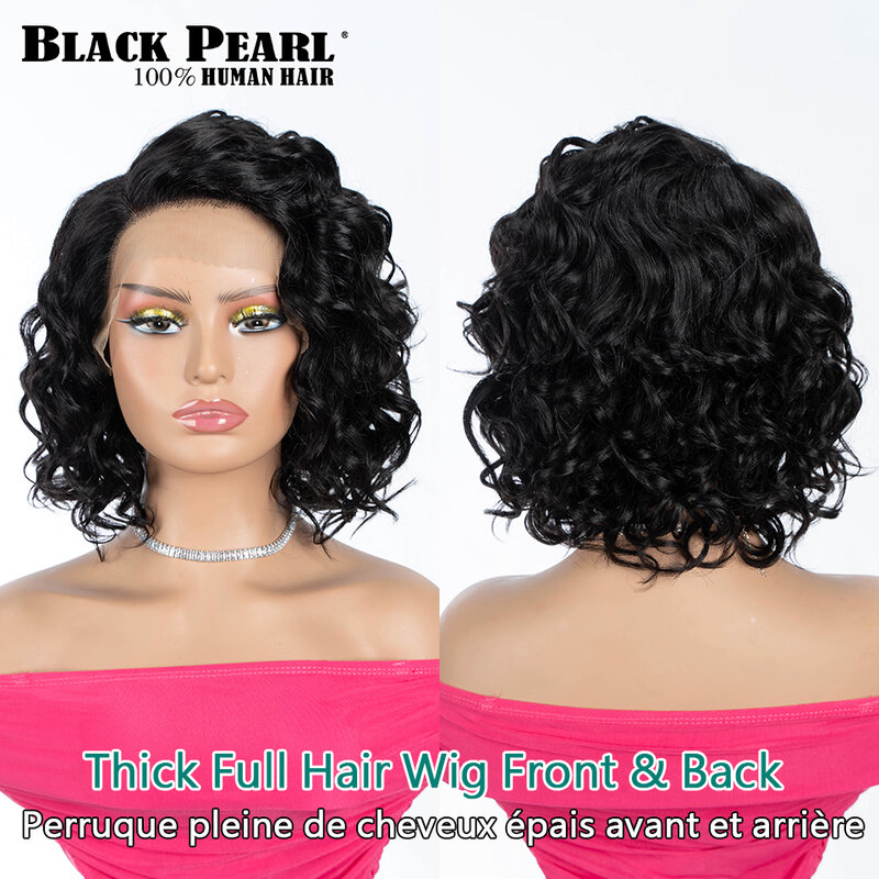 99J BOb tubuh gelombang pendek Wig Bob transparan T bagian renda rambut manusia Wig untuk wanita mulus rambut alami Wig Brasil dijual