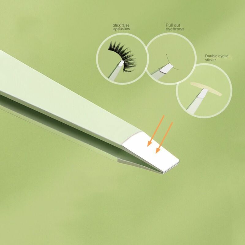 Tragbare Frauen Anti-Finger abdruck Edelstahl Pinzette feine Zupfer langlebige Augenbrauen Pflege Beauty-Tools