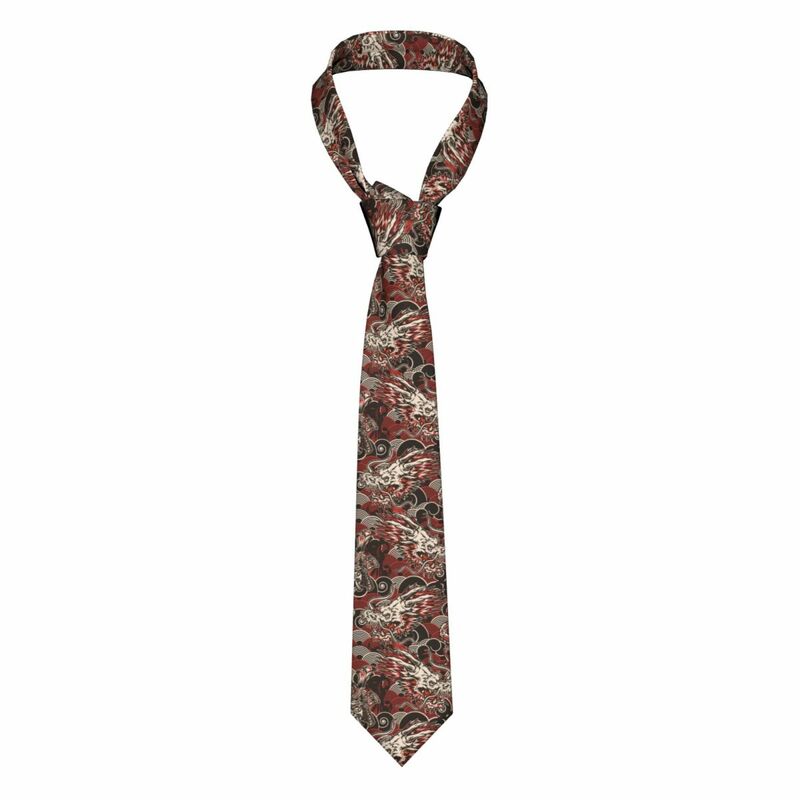Corbata samurái China dragón chino fresco corbatas 3D impreso corbata de fiesta corbata de poliéster