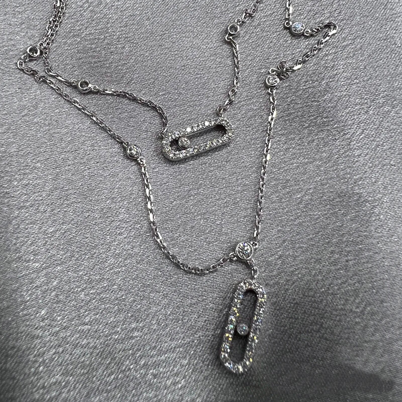 Lassic – double collier en argent sterling 925 pour téléphone portable femmes, style européen et merican, marque de luxe originale