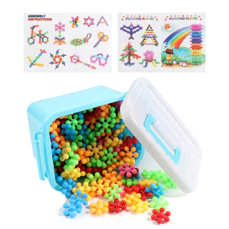 Creative Maze Block dischi da neve Building Toy Puzzle Block Boy Girl Party Favor