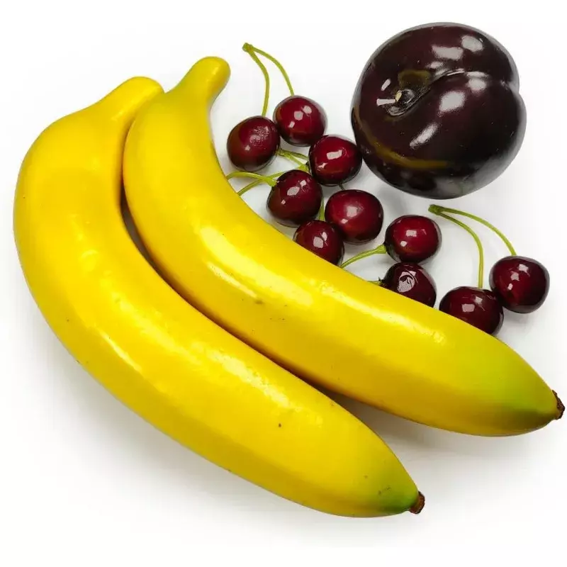 家の装飾のための偽の果物のセット,フルーツモデル,シュール,イチゴ,マンゴ,バナナ,20個