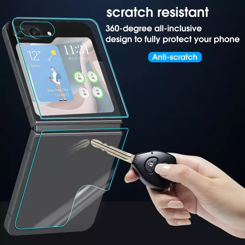 2024 Flip5 Hydrogel Film For Samsung Galaxy Z Flip 5 5G Soft HD Hinge Protective Soft Anti-scratch Screen Protector For ZFlip5