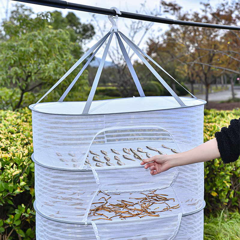 Keranjang pengering makanan anti-nyamuk, jaring keranjang gantung anti-nyamuk Anti nyamuk untuk pengatur tanaman