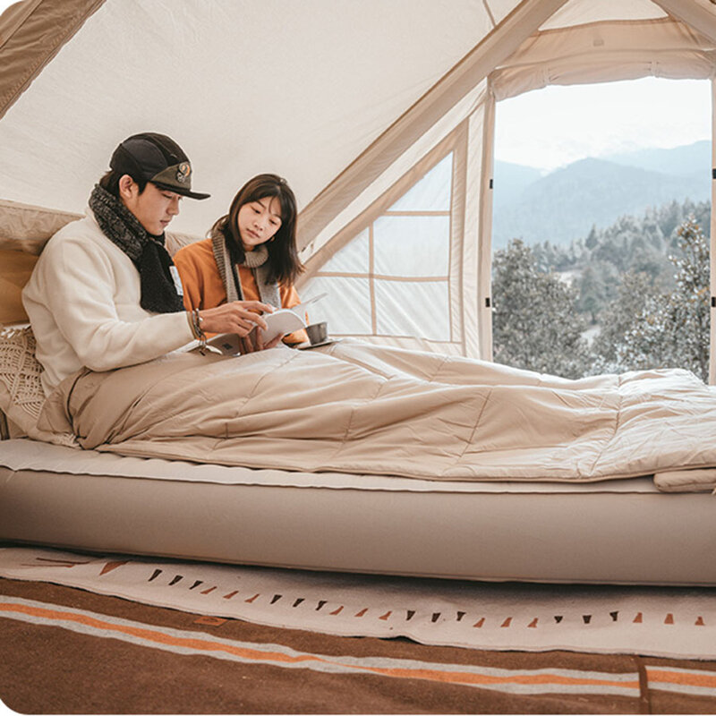Canapé-lit gonflable à air naturel pour couples adultes, camping, plein air, relaxation romantique, plage, salon, glamping, trucs de camp