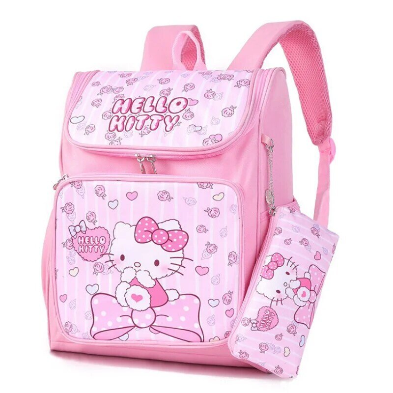 Sanrio Melody-mochila escolar para estudiantes, estuche para lápices con dibujos animados, Simple Clow M, gran capacidad