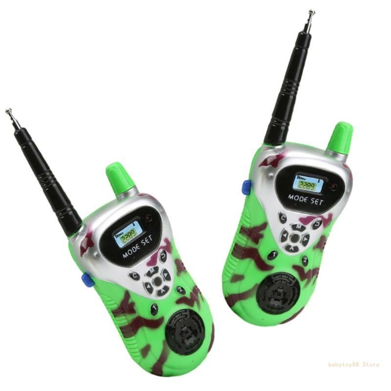 Y4UD 2PCS Kids Walkie Talkie Toy Operated Intercom Toy for Kids Birthday Gift