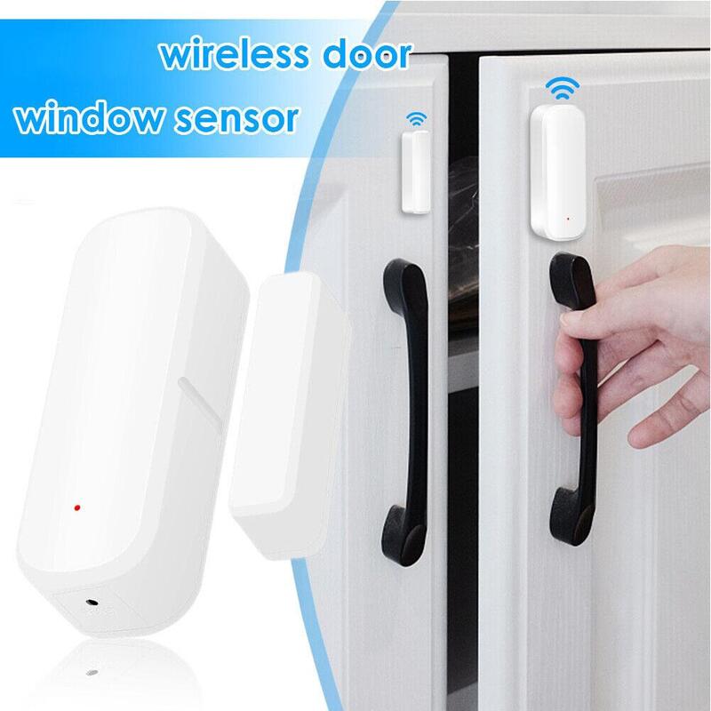 Sensor kontak pintu dan jendela lebah ungu cerdas magnetik pintu WiFi cocok untuk pintu dan jendela Sensor pintu Zigbee W5X0
