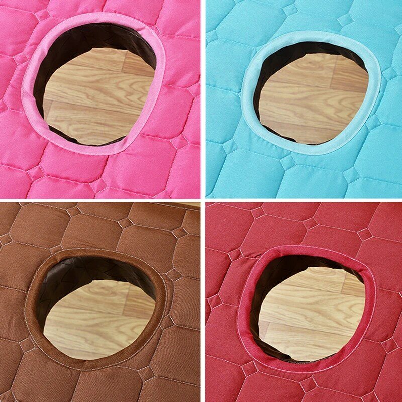 Sprei Pijat Warna Polos Sederhana dengan Perawatan Lubang Napas Bed Cover Ramah Kulit 185*70Cm untuk Meja Pijat Salon Kecantikan