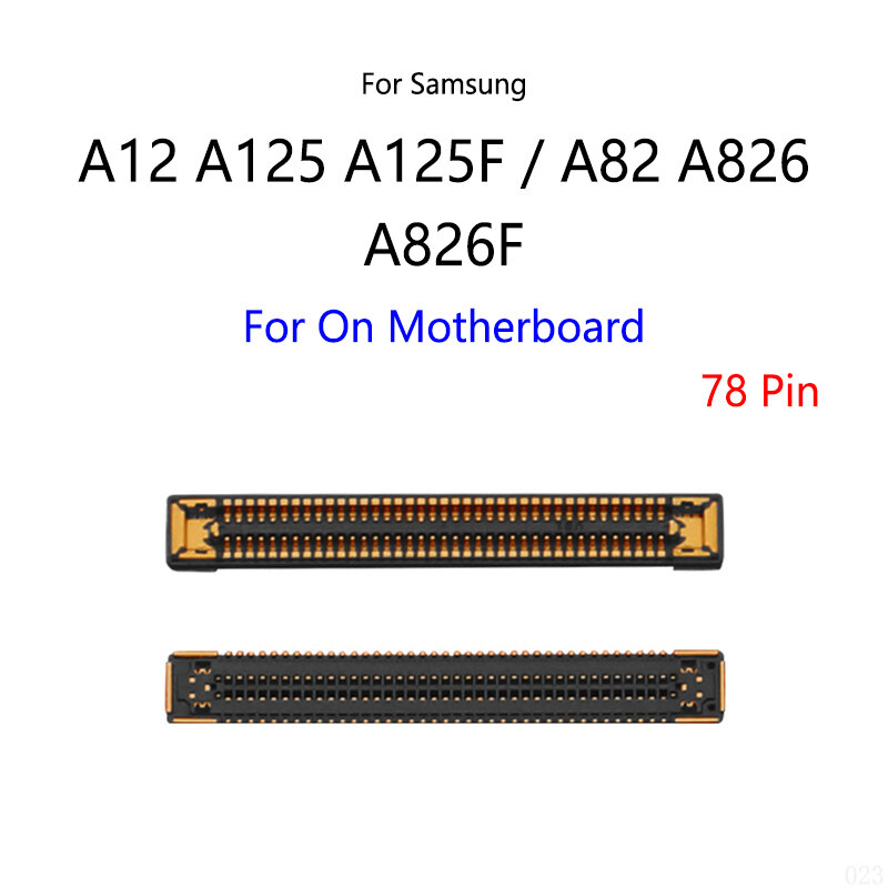 10 Stks/partij Voor Samsung Galaxy A12 A125 A125F A125DS A82 A826 A826F Lcd-scherm Fpc Connector Poort Op Moederbord/Flex Kabel