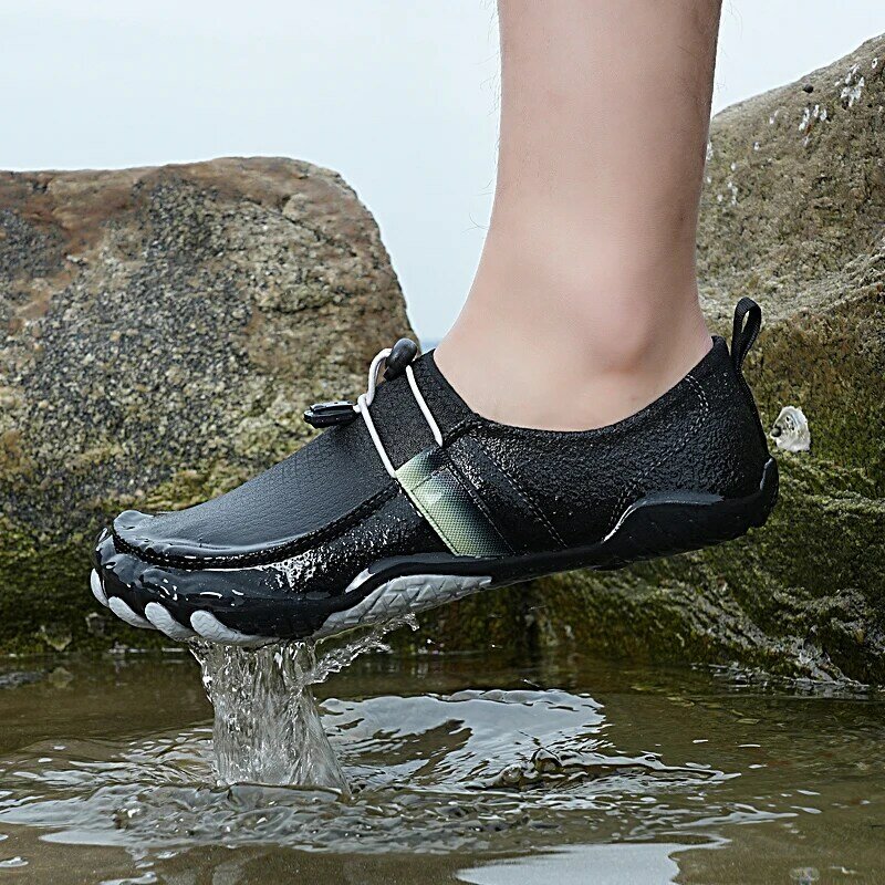 Sepatu Aqua Air Renang Baru Sepatu Camping Pantai Pria Wanita Uniseks Dewasa Sneakers Antiselip untuk Pencinta Jalan Kaki Lembut Flat Akua