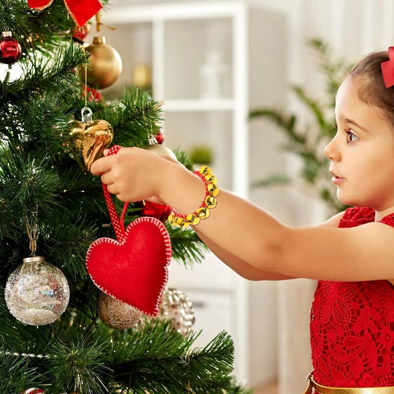 Muñequera de Navidad de 5 piezas, instrumentos de percusión, campanas de muñeca, juguetes musicales, favores de fiesta de navidad, regalos