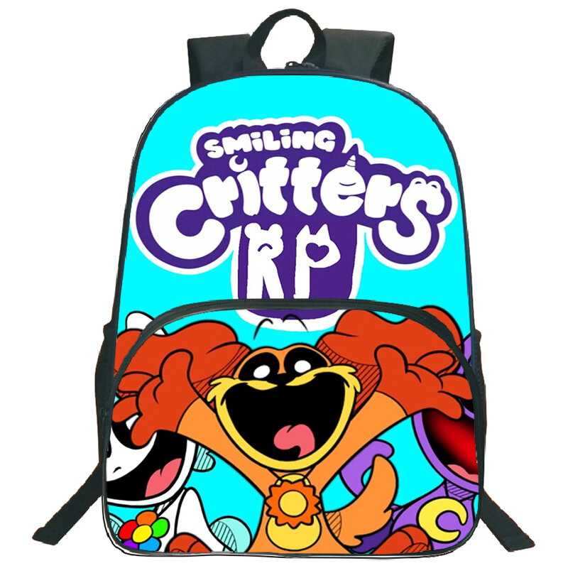 Рюкзак с 3D рисунком улыбающегося животного, школьные ранцы с аниме-фигурками котворса для мальчиков и девочек-подростков, рюкзак для книг, дорожная сумка
