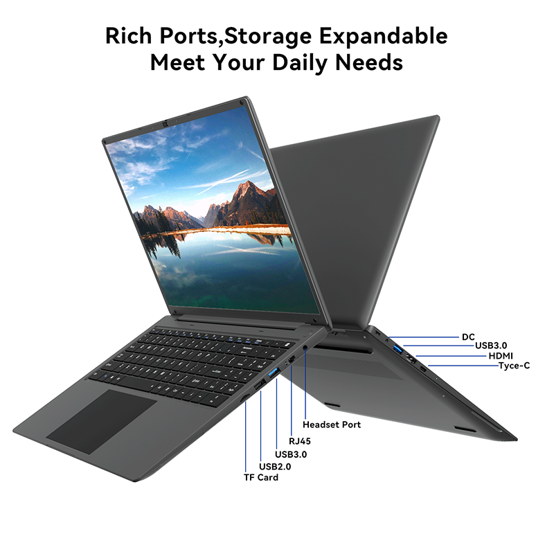 Adreamer-LeoBook 16S Windows 11 Computador portátil, 2.5K IPS UHD Notebook, Intel i5-1240P, 16GB DDR4, 512GB SSD, 55Wh, Computador Office PC