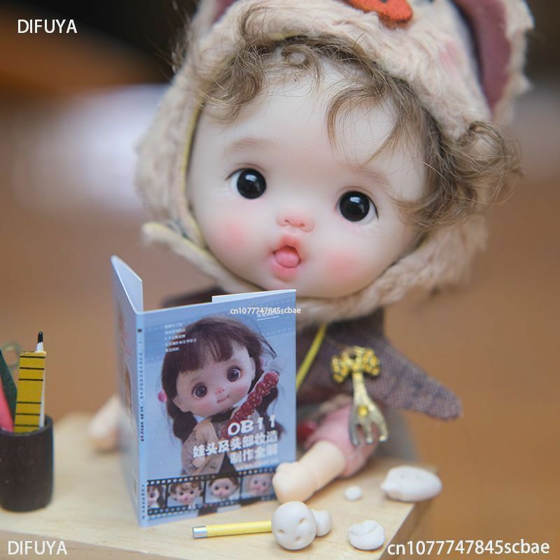 New OB11 Doll Head and Face Makeup Production Book DIY OB11 Doll Hairstyle Makeup Matching Skills Tutorial Book Libros Livros