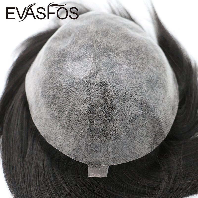 TURPRIS-男性用のカーリーヘアピース,密度0.1のトーピー,男性用の耐久性のある人間の髪の毛のかつら,システムユニット,130% mm