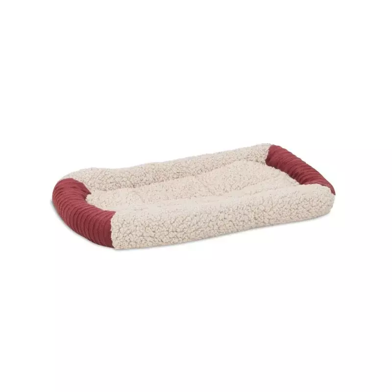 بيت الحور الرجراج-بيت التدفئة الذاتية ، سرير الكلب وسرير قفص حصيرة ، أحمر ، صغير
