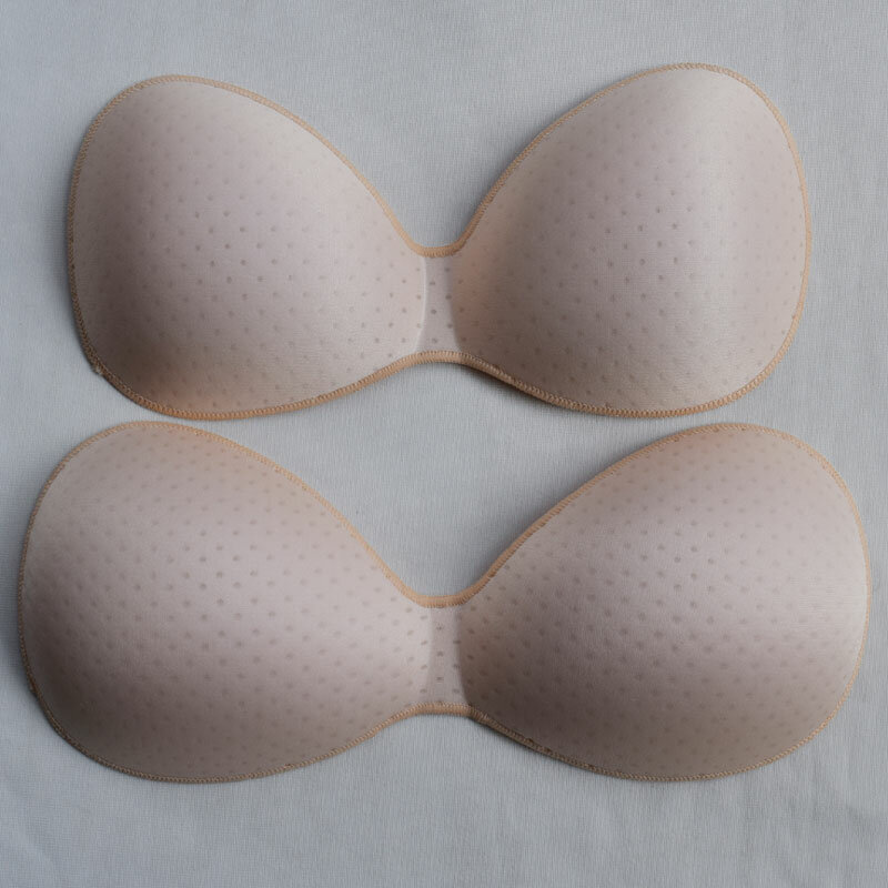 Thin Breathable One-piece Chest Pad Sewn Edges Bra Inserts for Bras Inserts Bra Cups Replacement Bra Pads Women's Sports Cups