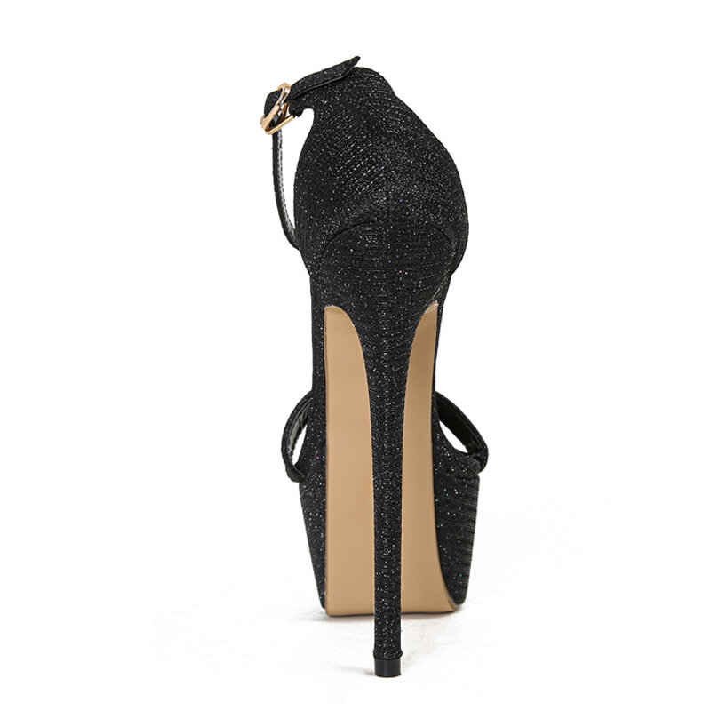 Liyke modello passerella sandali con plateau con paillettes per le donne Sexy Open Toe Party Nachtclub spogliarellista tacchi scarpe da Pole Dance taglia 34-46