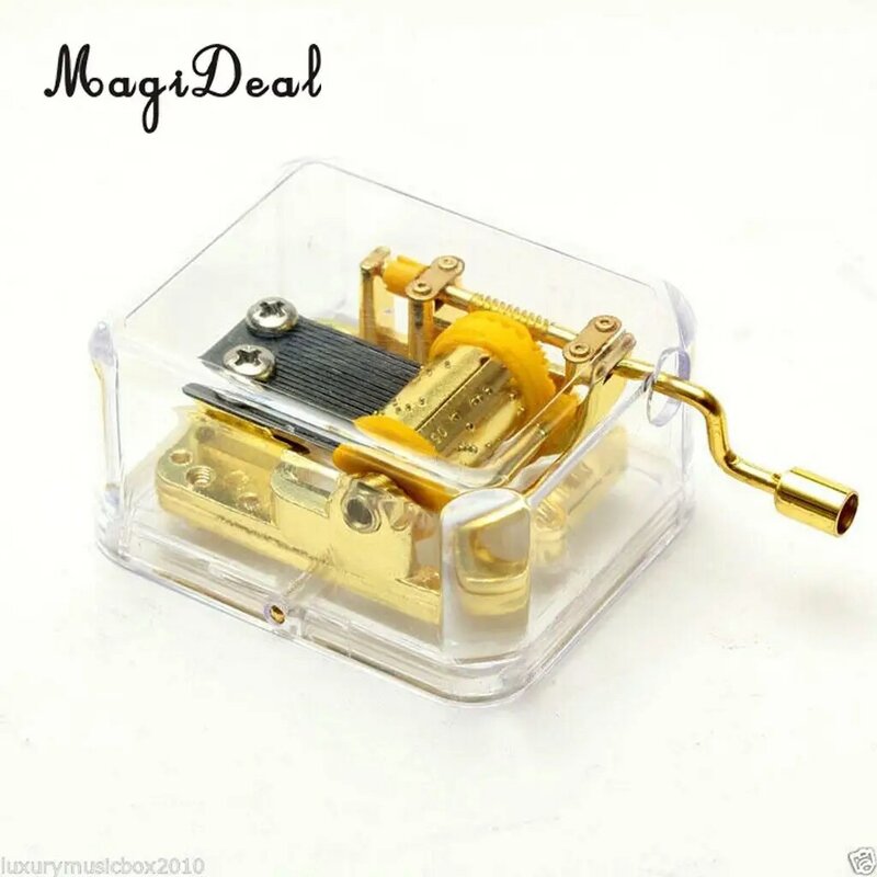 MagiDeal Hand Crank Music Box  Musical Boxes Home Decoration Accessories Gift