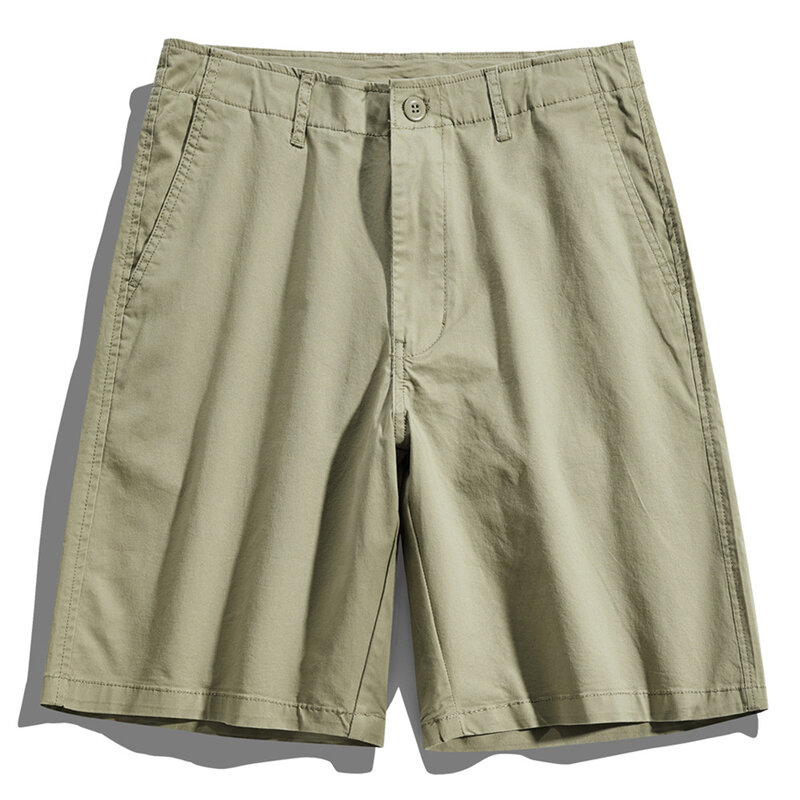 Einfarbige Shorts Männer Sommer kurze Hosen Mode lässige Shorts männlich Sommer kurze Unterseite schwarz Khaki