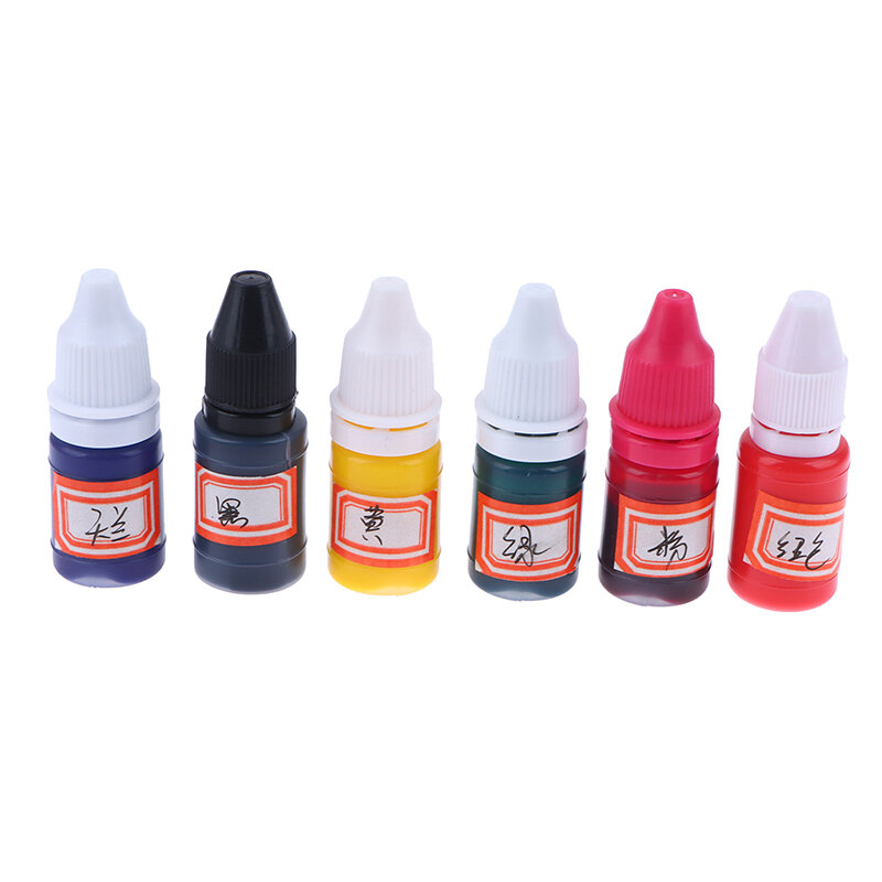 10ml Flash Refill Ink For Wood Paper Wedding Scrapbooking Making Seal Office School Supplies Color Inking Seal Stamp Oil