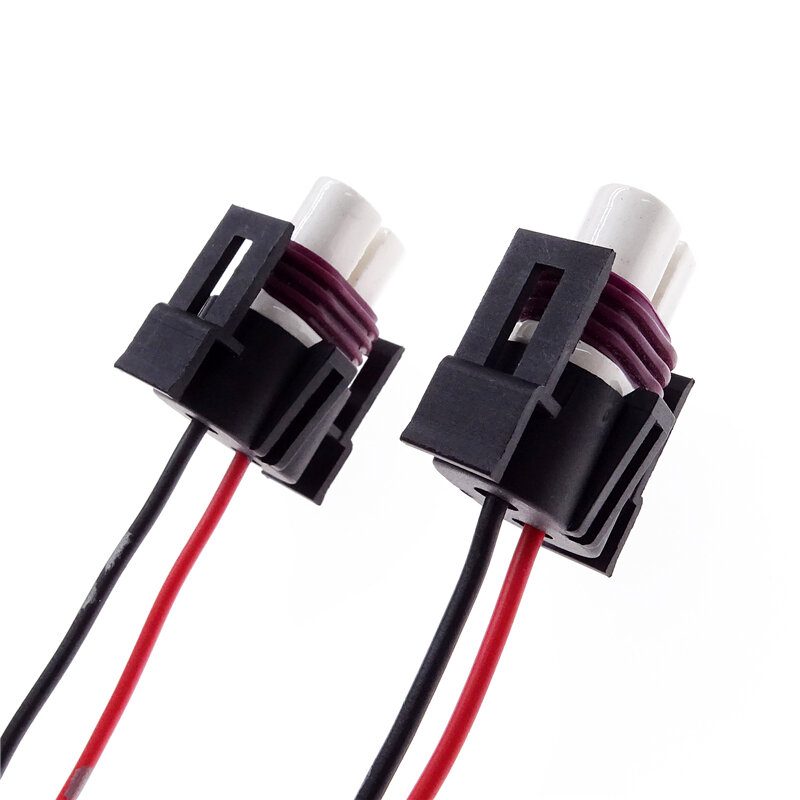2 Pcs H8 H9 H11 Keramische Vrouwelijke Socket Kabelboom Adapter Wire Connector Voor Auto Koplamp Kabel Plug Slip Temperatuur