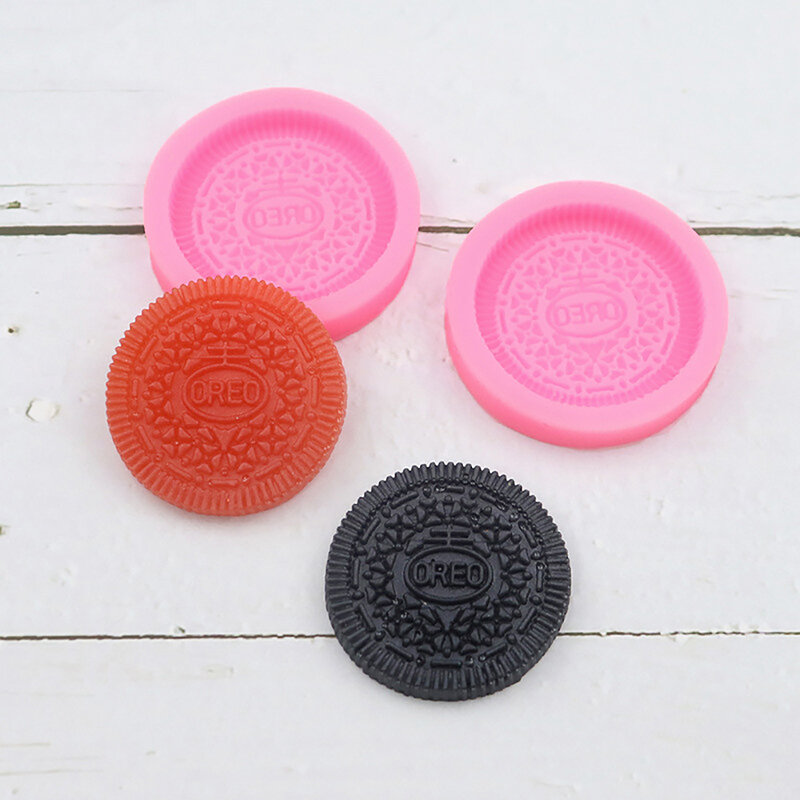 Silicone OREO Cookie Molds Kitchen Baking Chocolate Fondant Cookie Moulds DIY Party Dessert Supply Gift Craft Cake Decoration