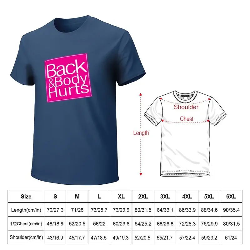 T-shirt per il dolore alla schiena e al corpo vestiti estivi dogana progetta la tua maglietta da allenamento per uomo in nuova edizione semplice