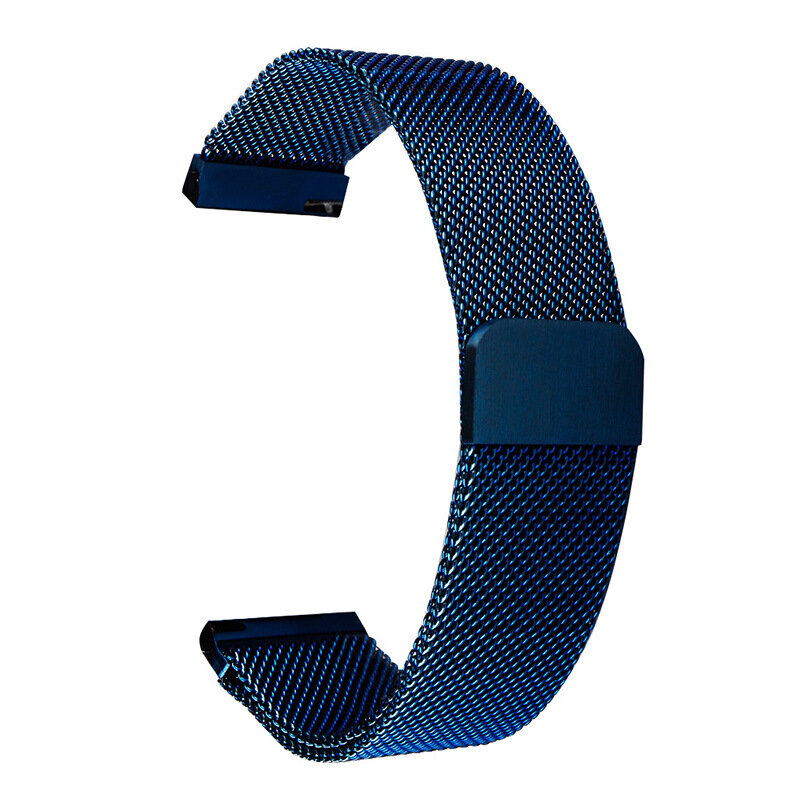 Bracelet de montre en acier inoxydable, bracelet à boucle magnétique milanaise, or rose, Samsung S3, Garmin Fenix5, Huami, 14mm, 16mm, 18mm, 20mm, 22mm