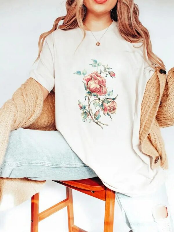 Koń miłość 90s śliczne koszula damska Tee modne ciuchy kobiety z krótkim rękawem Lady drukuj wiosna lato graficzny T-shirt