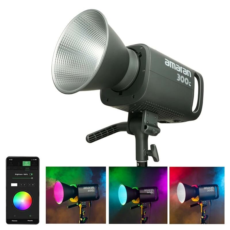 Aputure Amaran 300c COB Photography Lighting 2500-7500K Bi-color RGB bokens Mounts Sidus Link controllo App per la registrazione Video