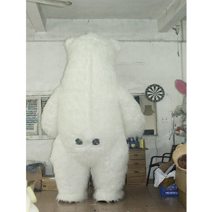 Disfraz de Mascota de oso polar gigante personalizado, mascota de oso polar de dibujos animados, disfraz de fiesta para adultos, gran oferta