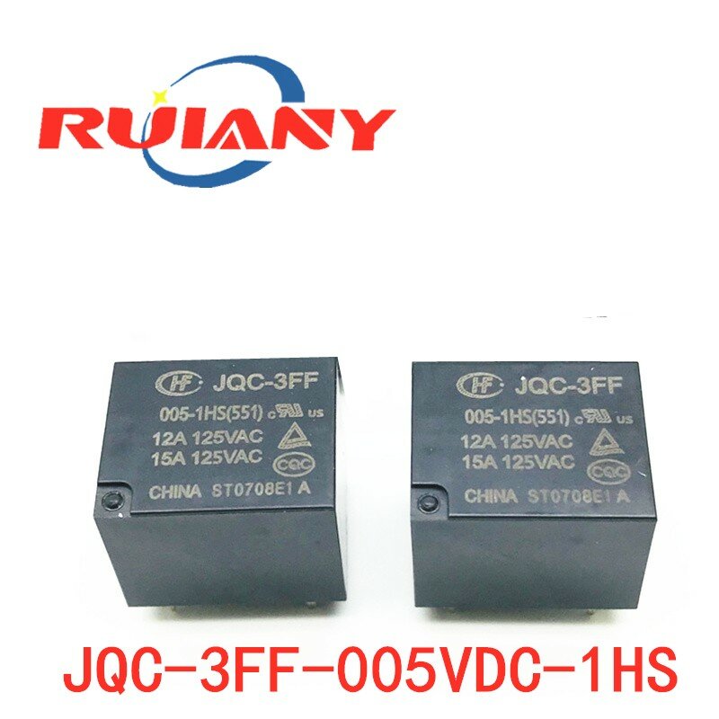 Przekaźnik HF3FF-JQC-3FF- 5VDC-1HS 12VDC-1HS 9VDC-1HS 24VDC-1HS(551) DIP4 5V 12V 24V DC
