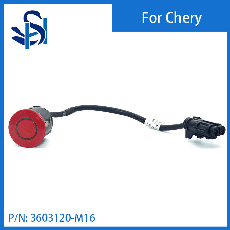 3603120-M16 Sensor de aparcamiento PDC, Radar con cable de Color rojo para Chery