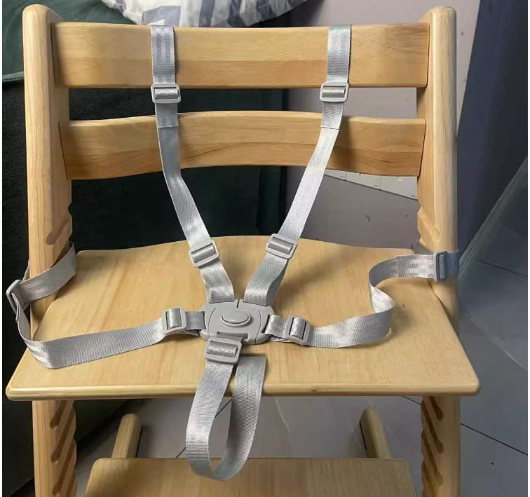 Cinturino per sedia di crescita per sedia da pranzo per bambini Stokke e fissaggio per bambini con sicurezza con cinturino a cinque punti